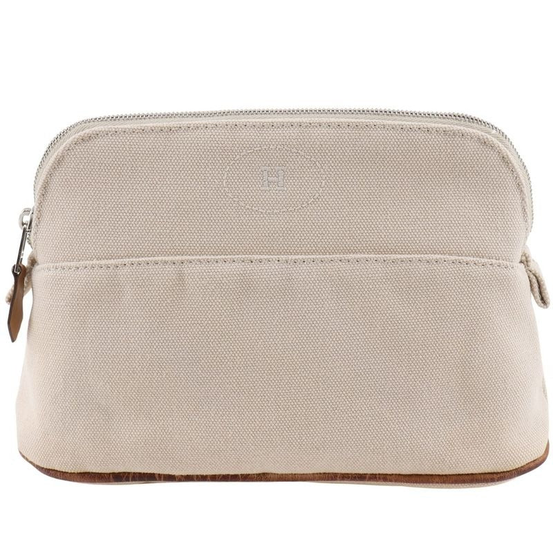 Hermes Bolide Pouch 20 Canvas Beige