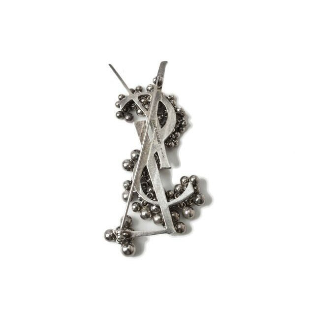 Saint Laurent Pin Brooch Badge Monogram YSL Logo — view 2