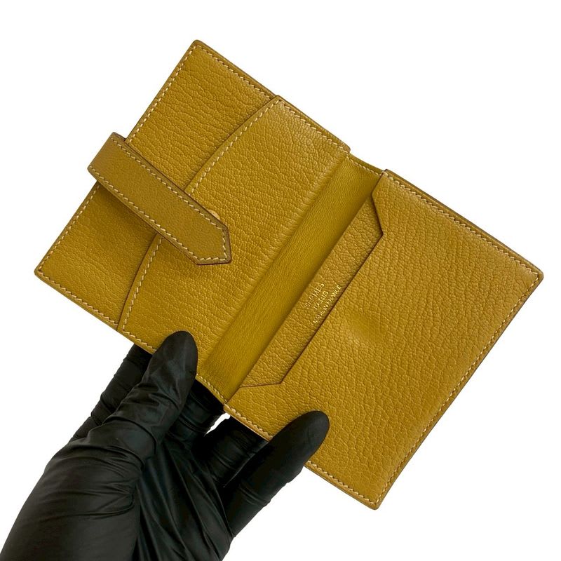 Hermes Bearn Mini Chevre Leather Card Case Business — view 8