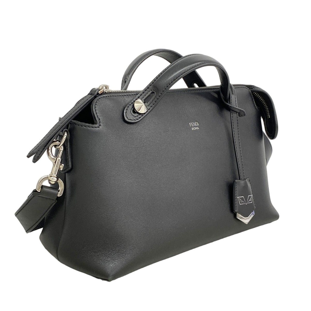Fendi Handbag by the Way Leather Black Silver 2-Way — view 2