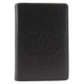Chanel Coco Mark Card Case Caviar Leather Black Business Holder