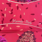Hermes Scarf Carre 90 100% Silk Offrandes Dun Jour Flower Offering Red Box — view 8