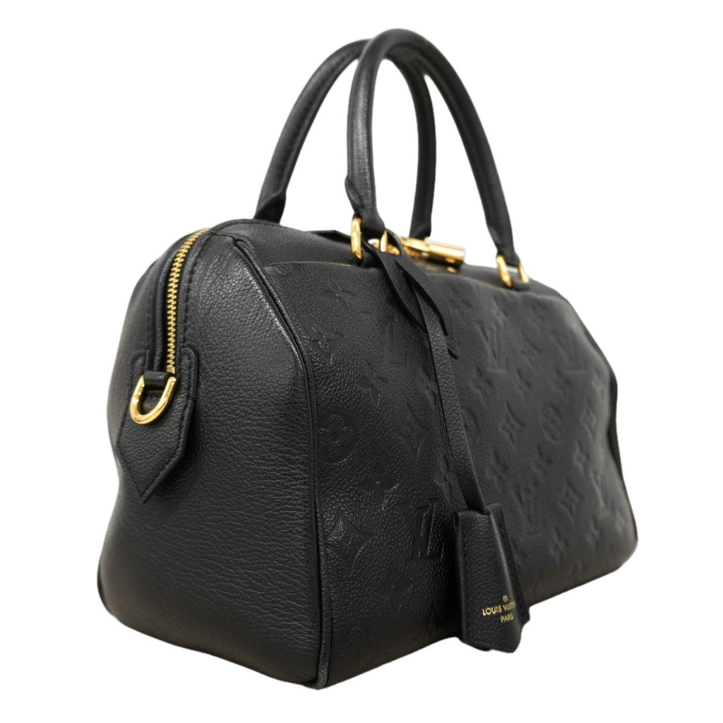 Louis Vuitton Handbag Monogram Empreinte Speedy Bandouliere 25 NM Noir 2-Way — view 2