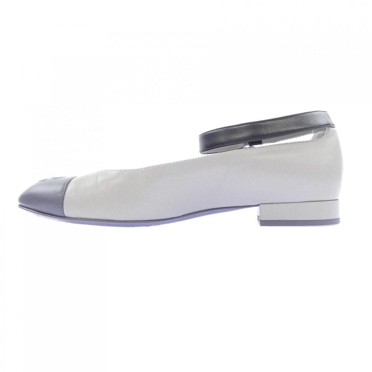 Chanel Flat Shoes Flats Gray — view 2