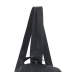 Prada Tessuto Nylon Triangle Logo Leather Backpack Black — view 2