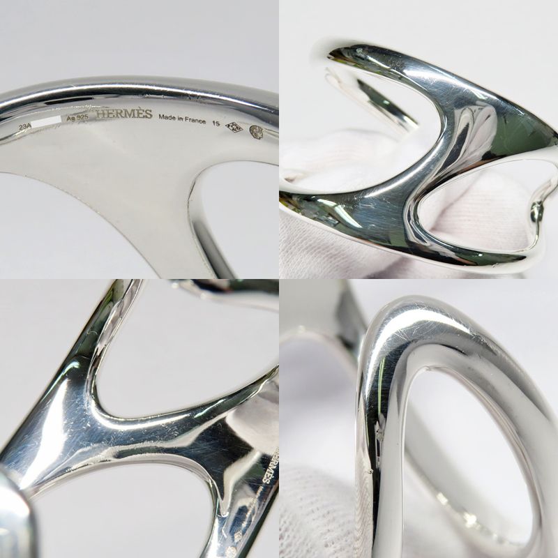 Hermes Bracelet Chaine D'ancre Punk Bangle 15 AG 925 Silver 2023 — view 9
