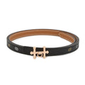Hermes Belt Gallopin Surmer Black Gold Pink 90