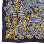 Hermes Scarf Silk Carre 90 la Charmante Aux Animaux Animal Paradise Purple — view 4
