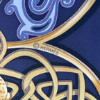 Hermes Scarf Silk Carre 90 la Charmante Aux Animaux Animal Paradise Purple — view 8