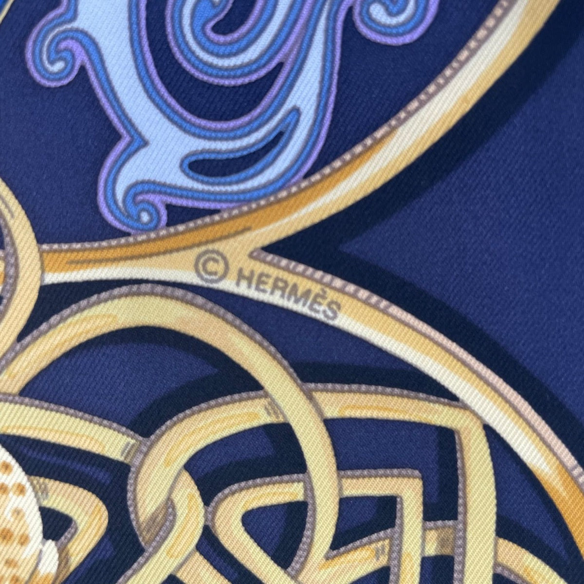 Hermes Scarf Silk Carre 90 la Charmante Aux Animaux Animal Paradise Purple — view 8