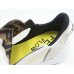 Fendi Flow Cut Sneakers Synthetic Fiber Leather White Black 36 X — view 7