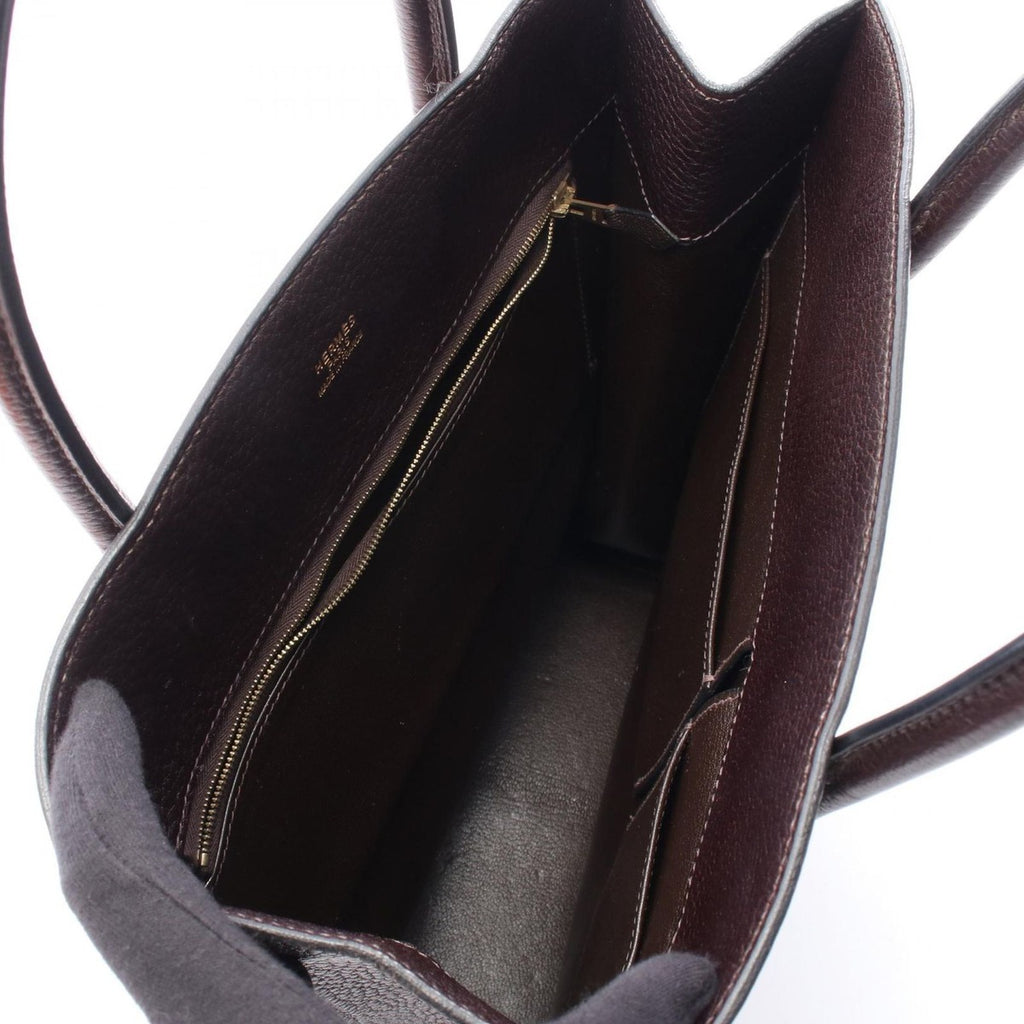 Hermes Tote White Bath Up Ebene Leather Brown — view 3