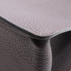 Hermes Tote White Bath Up Ebene Leather Brown — view 7