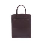 Hermes Tote White Bath Up Ebene Leather Brown