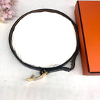 Hermes Belt Leather Black Gold Formal Suit — view 2
