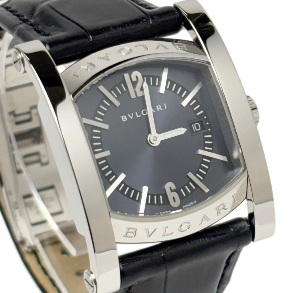 Bvlgari Watch Quartz Ashoma Black Silver Boys