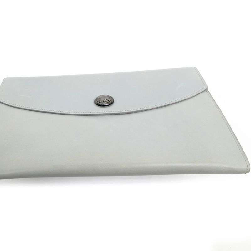 Hermes Pochette Trio Touareg Gray Clutch Bag — view 7