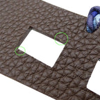 Hermes Charm Petite Ash Torii Vaux Epson Togo Purple Dark — view 6