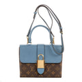 Louis Vuitton Rocky BB Blue Brown Monogram Canvas