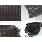 Bottega Veneta Intrecciato Shoulder Bag Pochette Leather Brown — view 7