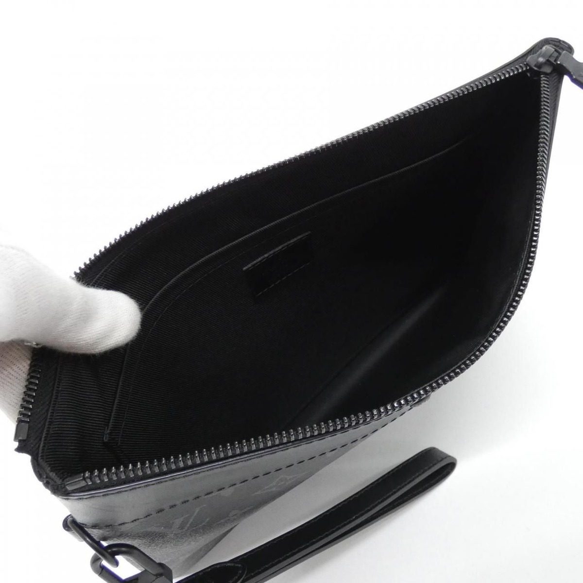 Louis Vuitton Monogram Eclipse Pochette to Go Bag — view 9
