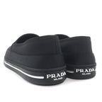 Prada Nylon Triangle Logo Re-Nylon Flat Shoes Slip on Black 6.5 Handbag — view 4