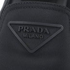Prada Nylon Triangle Logo Re-Nylon Flat Shoes Slip on Black 6.5 Handbag — view 7