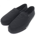 Prada Nylon Triangle Logo Re-Nylon Flat Shoes Slip on Black 6.5 Handbag