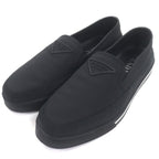 Prada Nylon Triangle Logo Re-Nylon Flat Shoes Slip on Black 6.5 Handbag