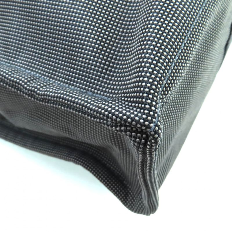 Hermes Her Line Herbag MM Silver Hardware Serie Button Canvas Tote Bag Gray — view 5