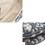 Dior Saddle Bag Mini M ZQ Blue Cotton Calfskin Oblique Jacquard — view 8