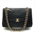 Chanel CC Logo Quilted Lambskin Limited Edition Double Flap Chain Shoulder Bag