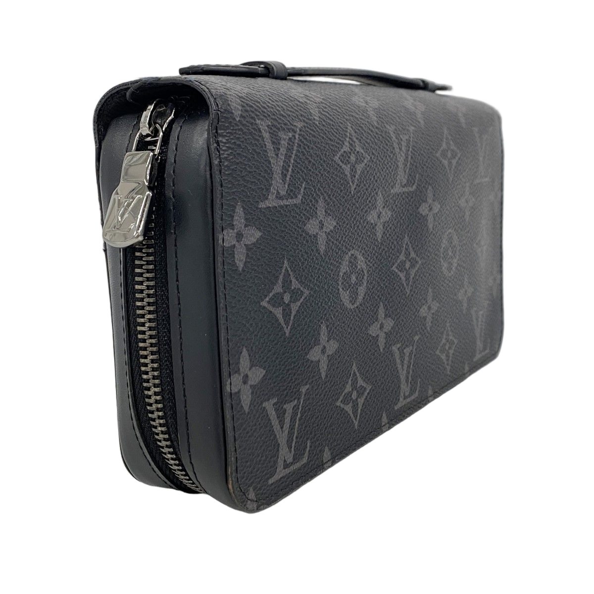 Louis Vuitton Wallet Monogram Eclipse Zippy XL Black Gray — view 2