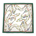 Hermes Carre 140 Chevaux Dechaines Scarf Cashmere Silk