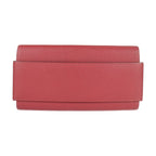 Hermes Passant Long Wallet Evercolor Rouge Grenadier Red Tone Bifold