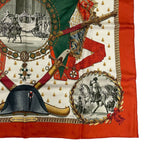 Hermes Scarf 100% Silk Carre 90 Napoleon Red — view 5