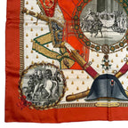 Hermes Scarf 100% Silk Carre 90 Napoleon Red — view 6