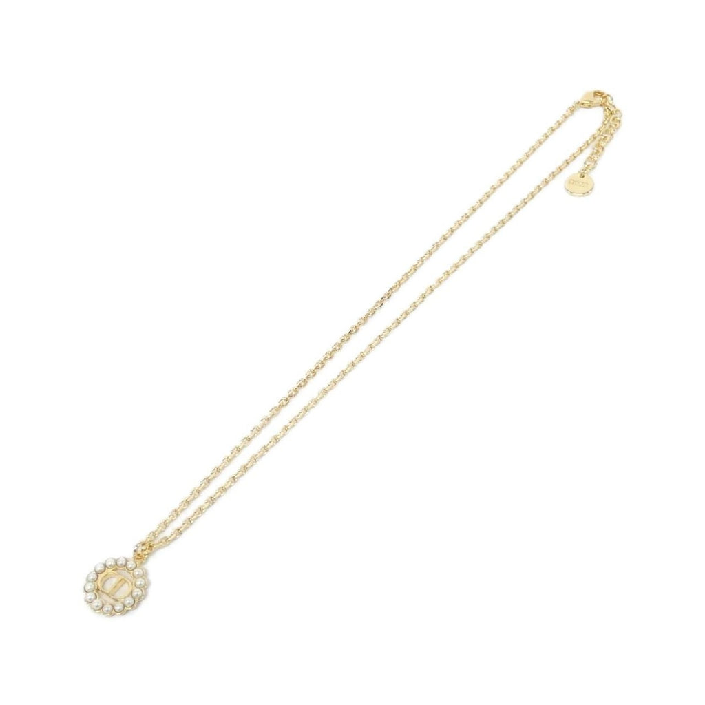 Dior Petit CD Circle Necklace White Gold — view 2