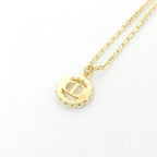Dior Petit CD Circle Necklace White Gold — view 4