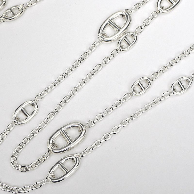 Hermes Necklace Chaine D'ancre Farande 160 AG 925 SV Silver Jewelry — view 7