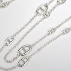 Hermes Necklace Chaine D'ancre Farande 160 AG 925 SV Silver Jewelry — view 7