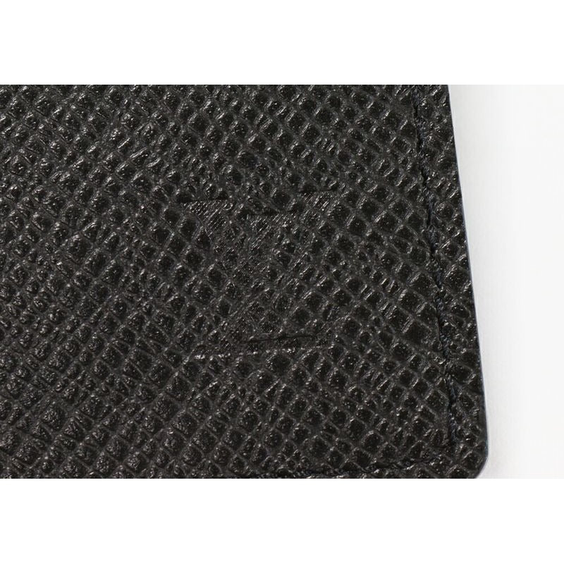 Louis Vuitton Taiga Noir Black Organizer De Poche With Initials TH — view 3