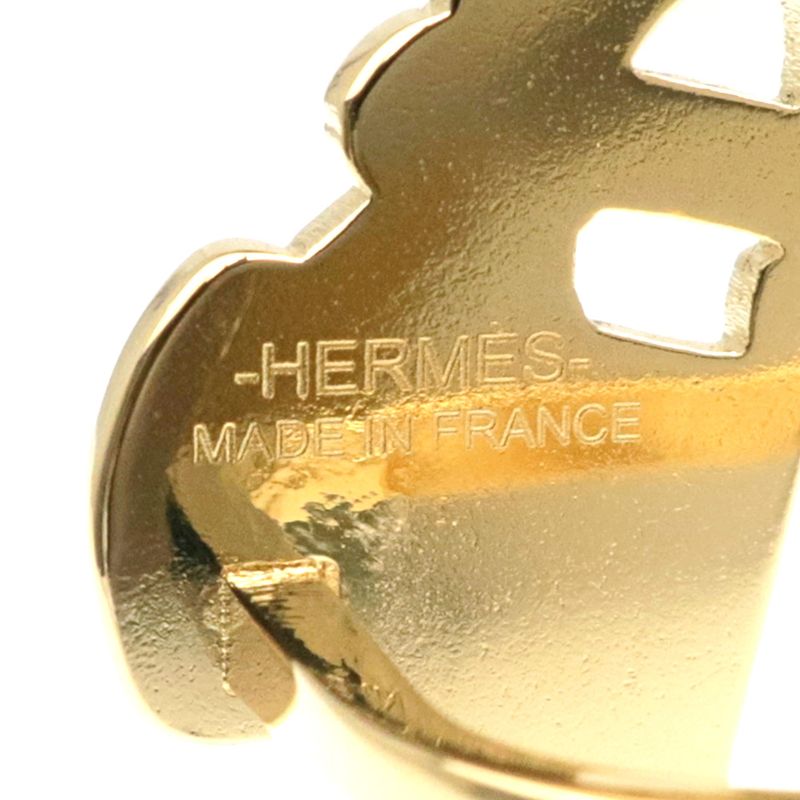 Hermes Scarf Ring 70 Brid De Gala Gold Color Small Accessories — view 7