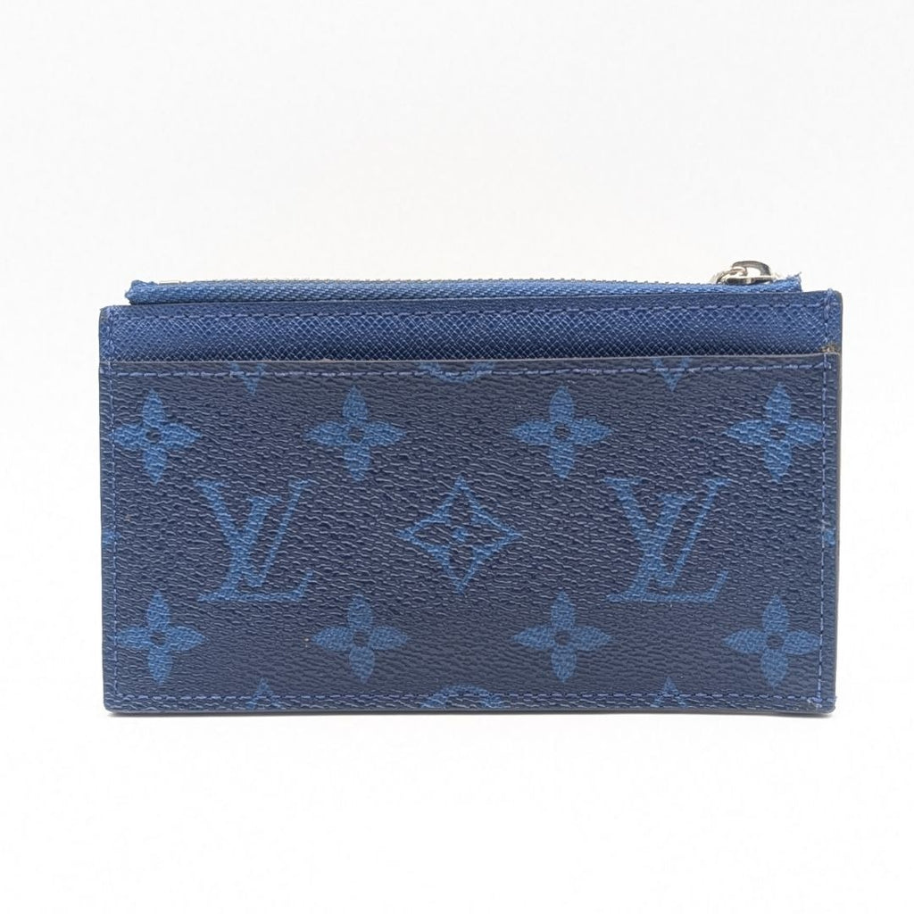 Louis Vuitton Exterior Taigarama Coin Card Holder Cobalt Monogram