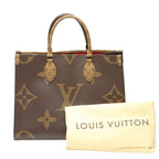 Louis Vuitton Monogram Tote On The Go MM Bag Brown
