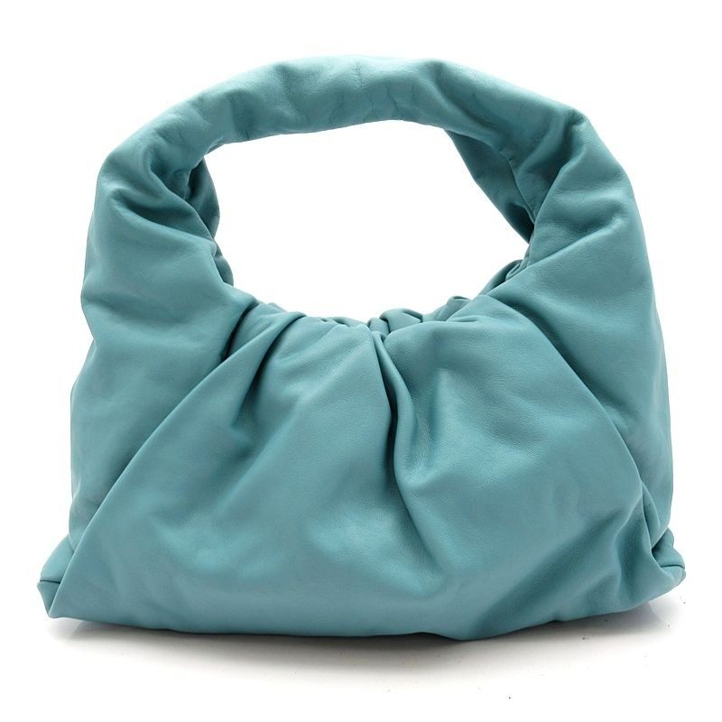 Bottega Veneta the Pouch Shoulder Bag Leather Blue