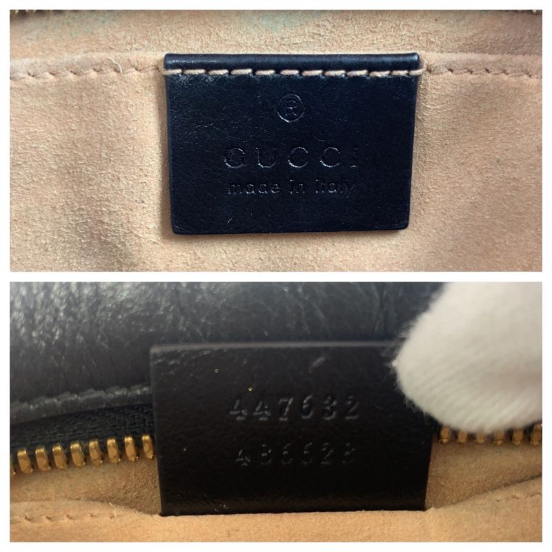 Gucci GG Marmont Quilted Beige Brown Gold Hardware Canvas — view 4