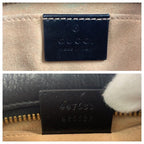 Gucci GG Marmont Quilted Beige Brown Gold Hardware Canvas — view 4
