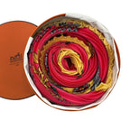Hermes Silk Scarf Pleated Desert Pink — view 6