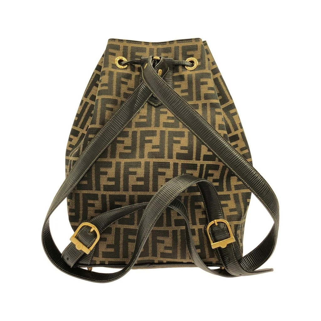 Fendi Vintage Backpack Leather Canvas — view 2